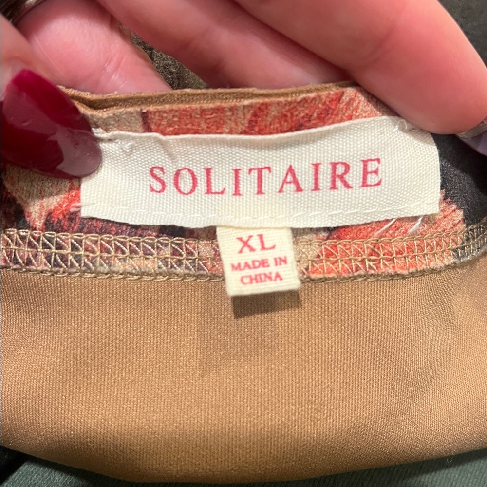 Anthropologie Solitaire Faux Suede Jacket statement piece cherry red floral - Picture 5 of 13